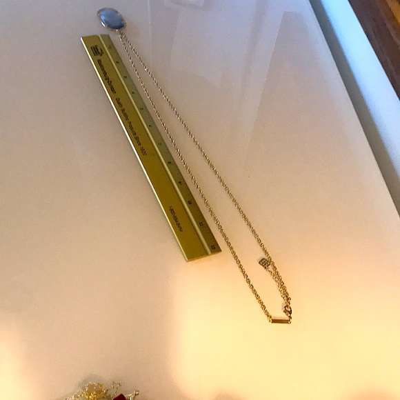 Authentic Kendra Scott Reid Slate Cats Eye Pendant Necklace - Picture 5 of 5